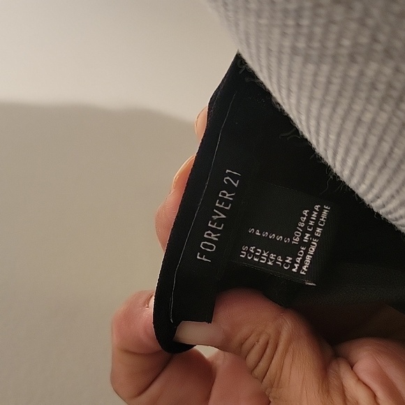 Forever 21 Classic Black Mini Dress with Singed Waist, Size: S - Picture 3 of 8